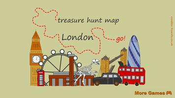 London Treasure Hunt Map Free Affiche