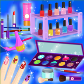 Beauty Makeup und Nagelstudio Zeichen