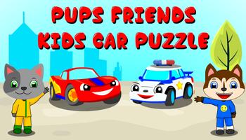 Paw Boom Kids  Car Puzzle โปสเตอร์