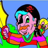 ”Pirate kids coloring book