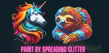 Glitty: glitter coloring books
