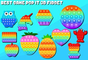 Pop it 3D Fidget Toys - Relaxi Affiche