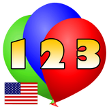 123 Ballon Numaralar Çocuk simgesi