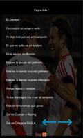 Canciones y Letras River Plate capture d'écran 2