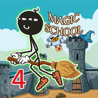 Stickman school escape 4 icône