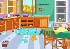 Messy Mansion Cleanup Game পোস্টার