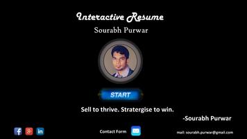 Interactive Resume (Sourabh P) poster