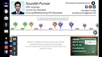 Interactive Resume (Sourabh P) screenshot 1