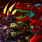 Dino Robot Battle Field: War Zeichen