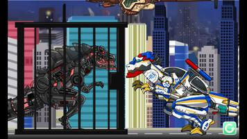 T-rex Cops - Combine Robô Dino imagem de tela 1