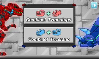 Tyranno + Tricera - Combine! Dino Robot الملصق