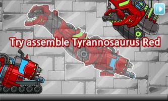 Dino Robot - Tyranno Red الملصق