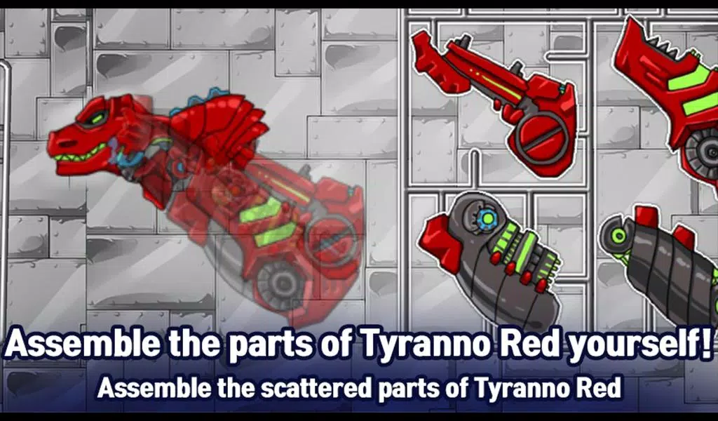 Tyrannosaurus Robot to Assemble, Little Robot Game for Android