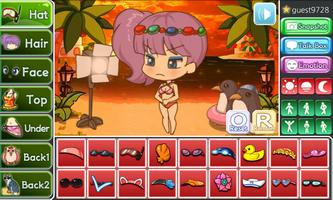 Beach Pretty Girl : dress up game captura de pantalla 3