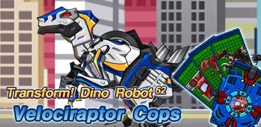 Transform! Dino Robot - Velociraptor Cops