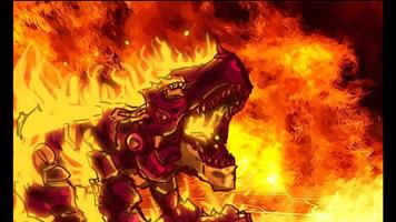 Fire Tyrannosaurus- Dino Robot پوسٹر