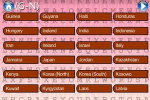WordSearch Place 144 Countries capture d'écran 3