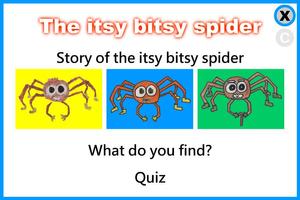 The itsy bitsy spider पोस्टर