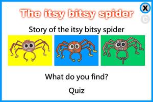 The itsy bitsy spider plakat