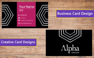 Business Card Design Affiche