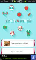 Health & Fitness Tips Affiche