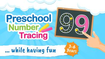Preschool Number Tracing 1-99 poster