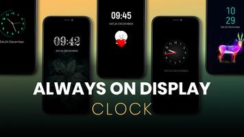Always ON Analog Digital Clock Poster