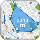 GPS Distance Land Area Measure 아이콘