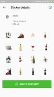 ملصقات البيرة والنبيذ ل WhatsApp تصوير الشاشة 1