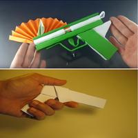 How to make a paper gun الملصق