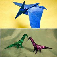 Origami dragon الملصق