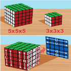 Cómo ensamblar un cubo de Rubik. icono