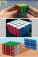 Cómo ensamblar un cubo de Rubik. Poster