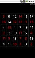 Schulte Table captura de pantalla 1