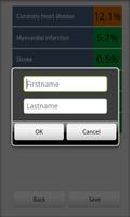 Cardiac risk calculator screenshot 1