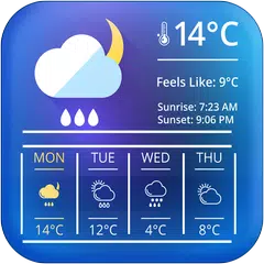 weather clock and widget for android