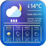 weather clock and widget for android biểu tượng