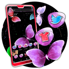 Colorful Butterfly Theme أيقونة