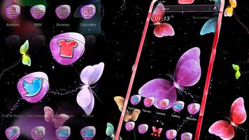 Colorful Butterfly Theme الملصق