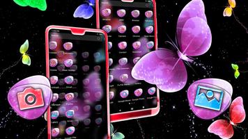 Colorful Butterfly Theme تصوير الشاشة 1