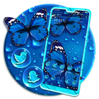 Blue Butterfly Launcher Theme icono