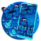 Blue Butterfly Launcher Theme أيقونة