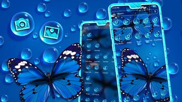 Blue Butterfly Launcher Theme syot layar 2