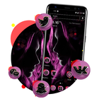 Dark Girl Launcher Theme icône