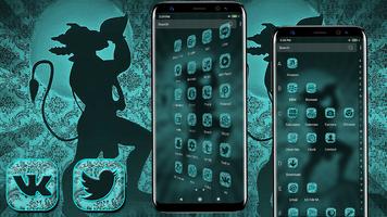 Lord Hanuman Launcher Theme captura de pantalla 1