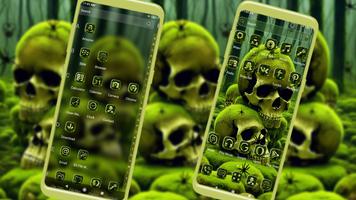 Swamp Skull Green Theme تصوير الشاشة 2
