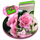 Pink Rose Love Launcher Theme APK