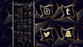 3D Triangle Black Theme ảnh chụp màn hình 2