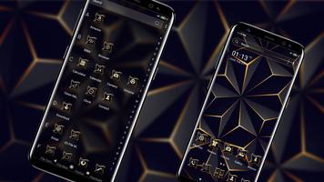 3D Triangle Black Theme ảnh chụp màn hình 3