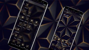 3D Triangle Black Theme ภาพหน้าจอ 3